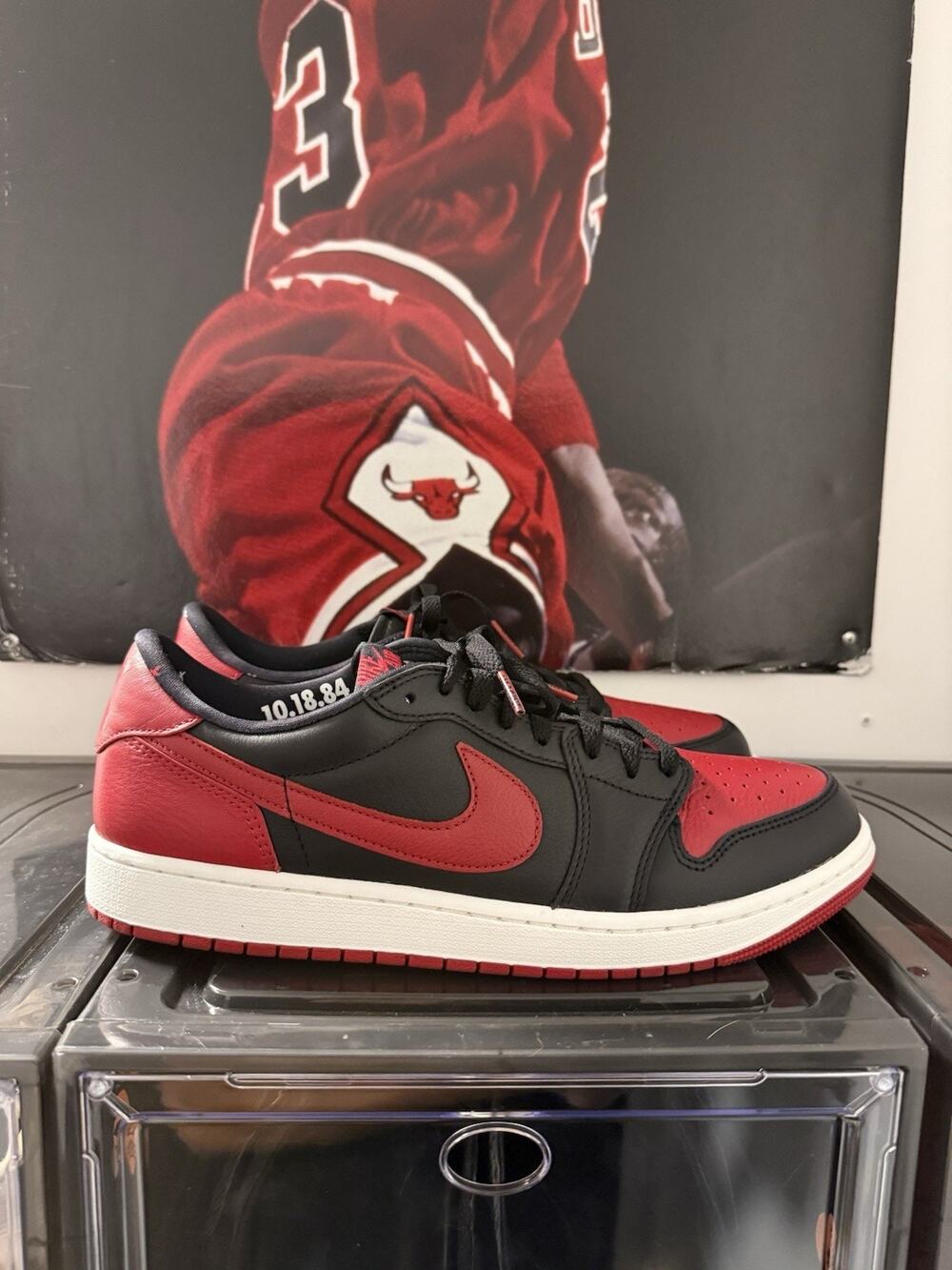 Air Jordan 1 Low OG Banned 2026 Size 13 Black Red IW6276-001 Authentic